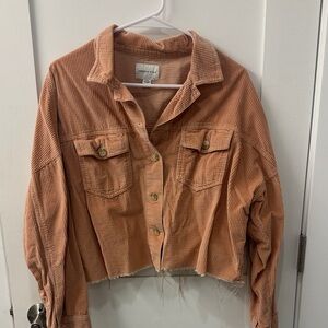 American Eagle Outfitters Terracotta Corduroy Utility Jacket